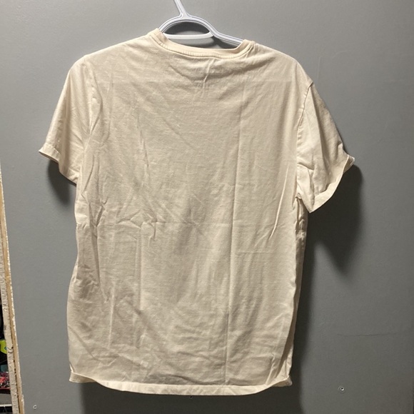 Goodfellow & Co off white short sleeve t shirt with Happy Hour - Picture 2 of 4